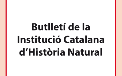Publiquem el volum 89 del Butlletí de la ICHN, corresponent al 2025